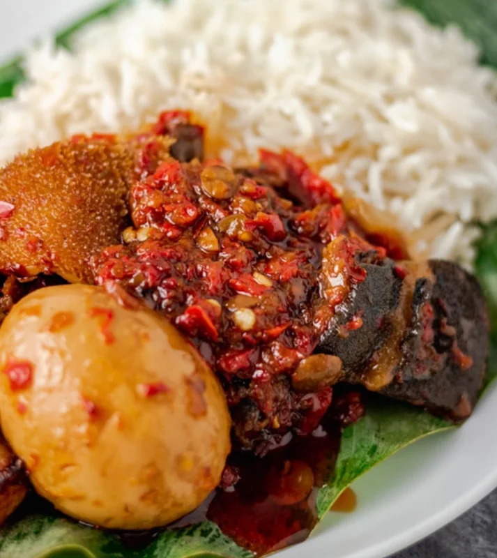 Ofada Stew & Rice