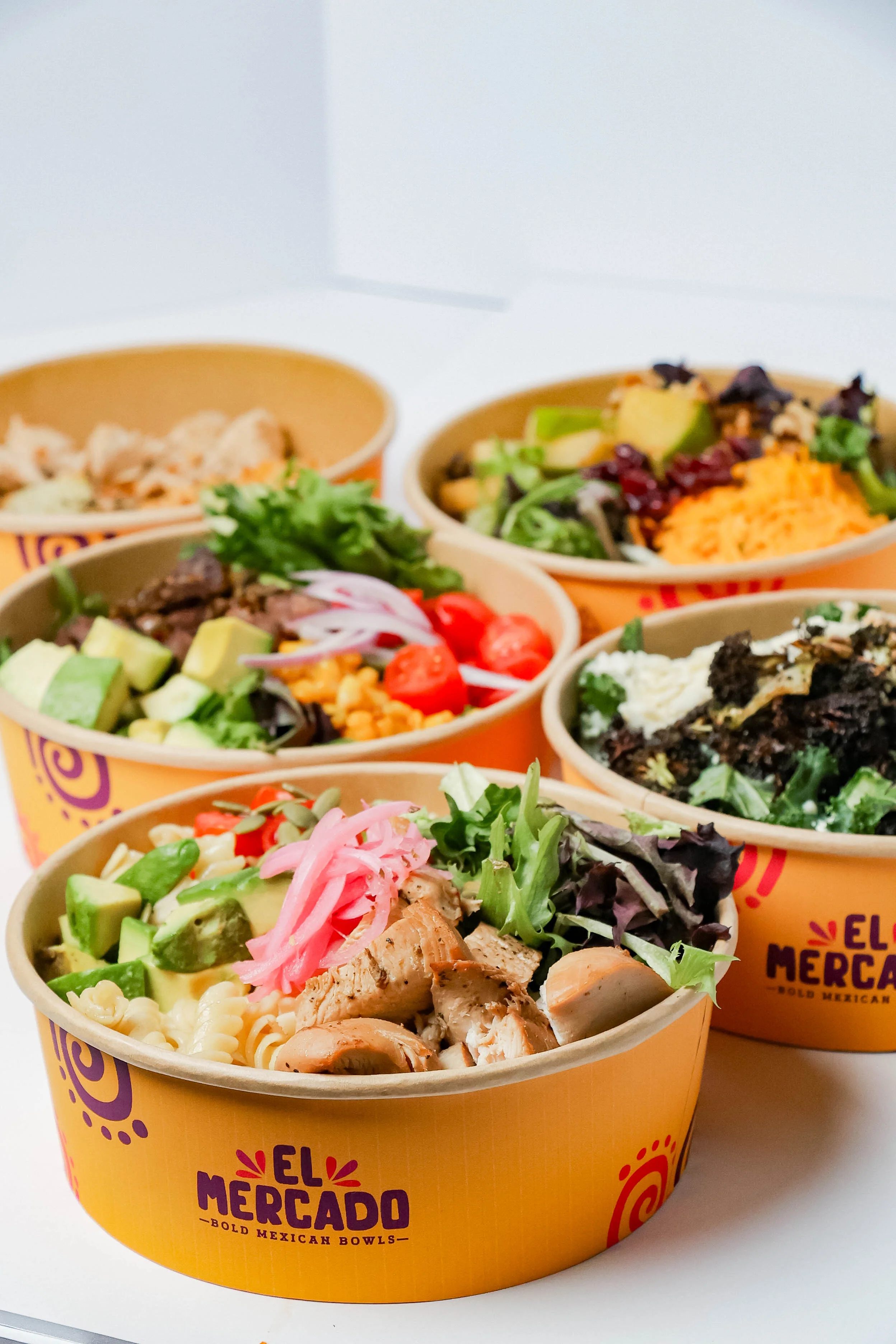 A vibrant assortment of dishes beautifully arranged on a table.