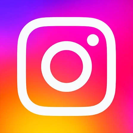 Instagram logo on a colorful gradient background