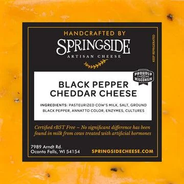 Black Pepper Cheddar Cheese SC