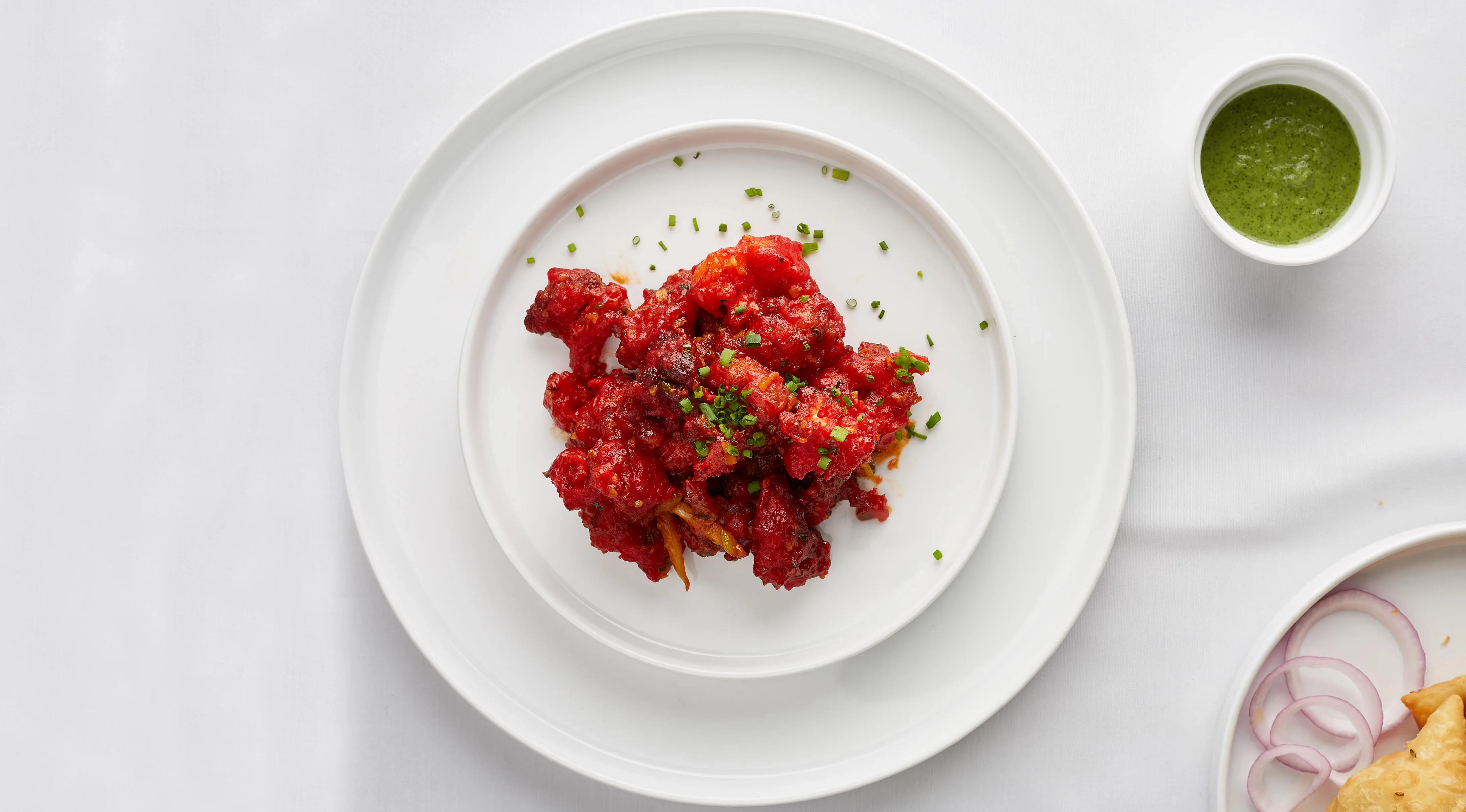 Sweet and spicy Indo-Chinese chili cauliflower dish