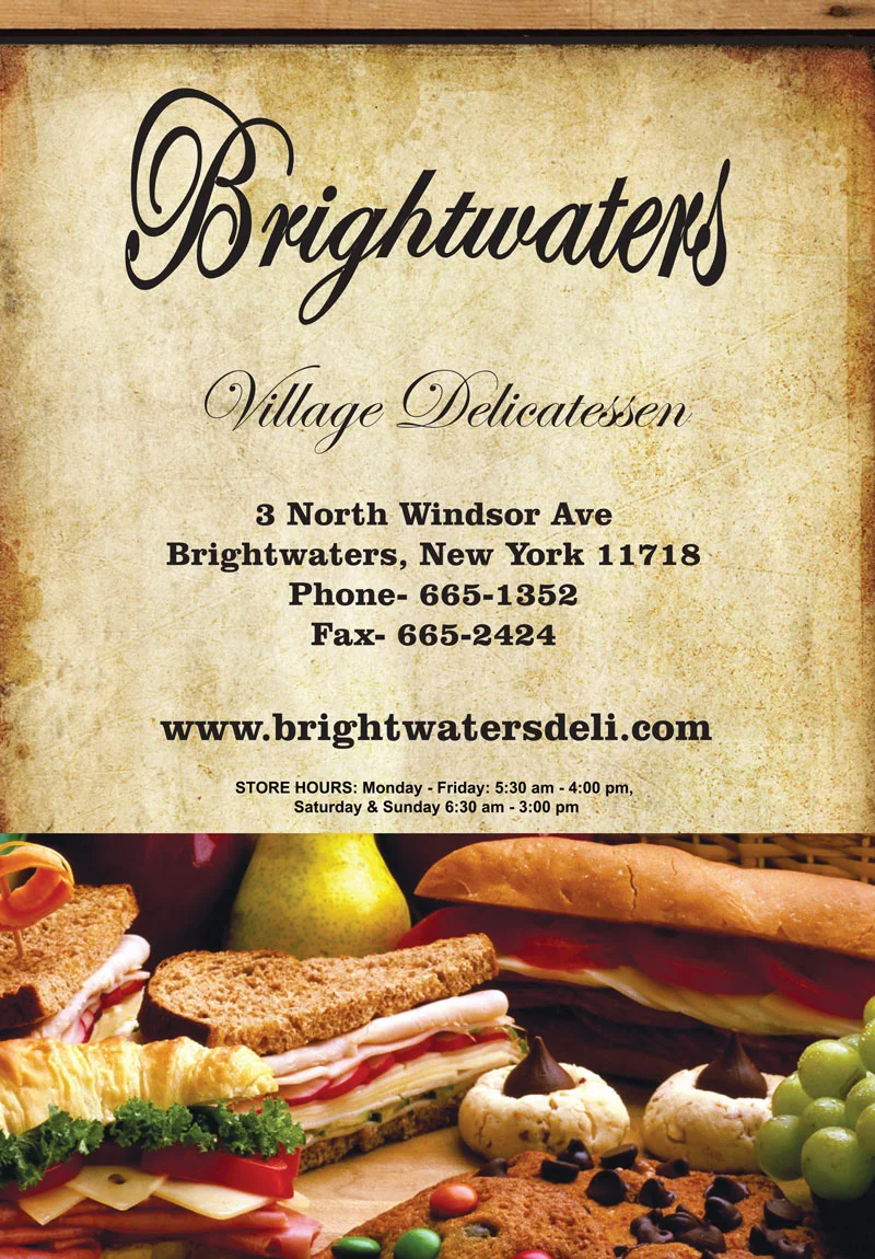 brightwaters deli catering menu  www.brightwatersdeli.com