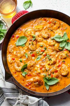 Basil Coconut Shrimp