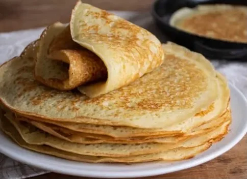 A stack of crepes