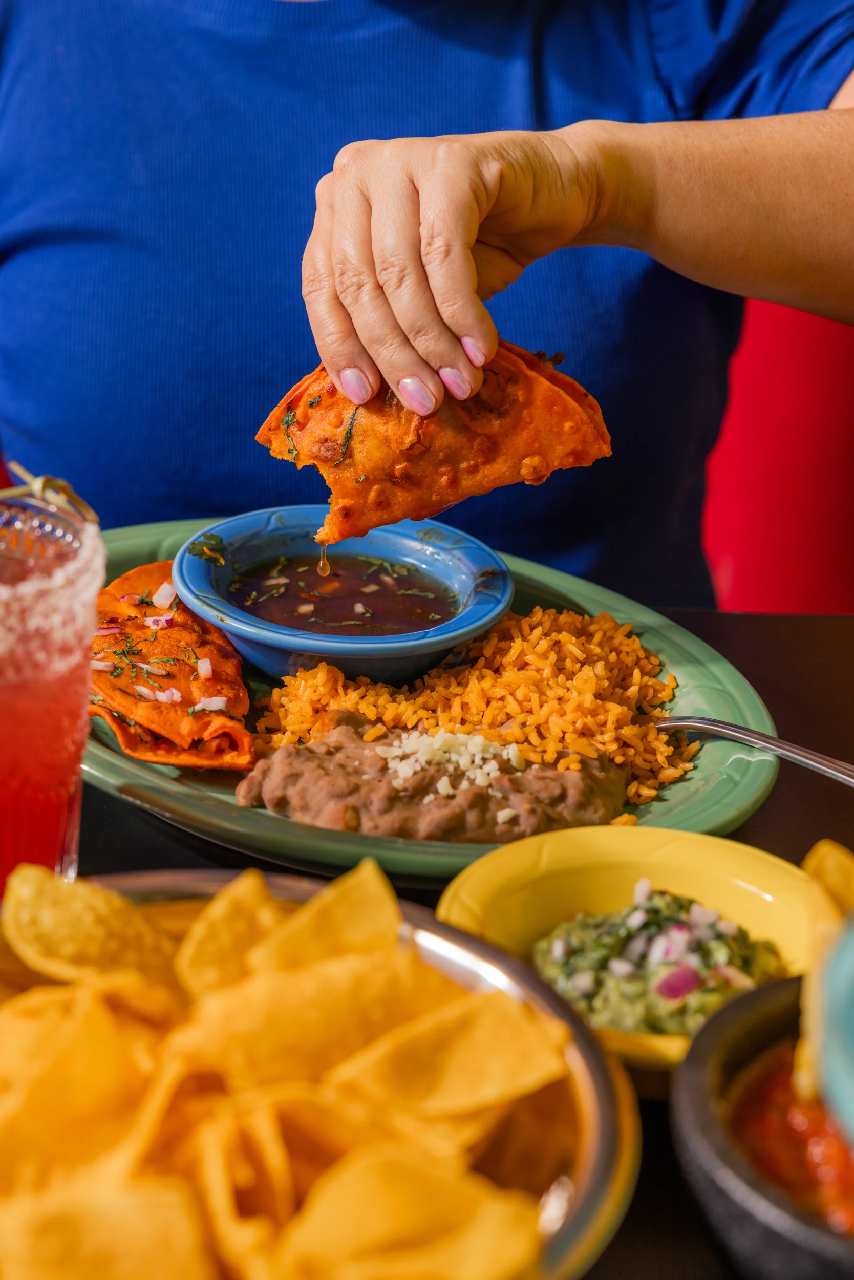 Mexican food served at a restaurant in Tulsa, OK