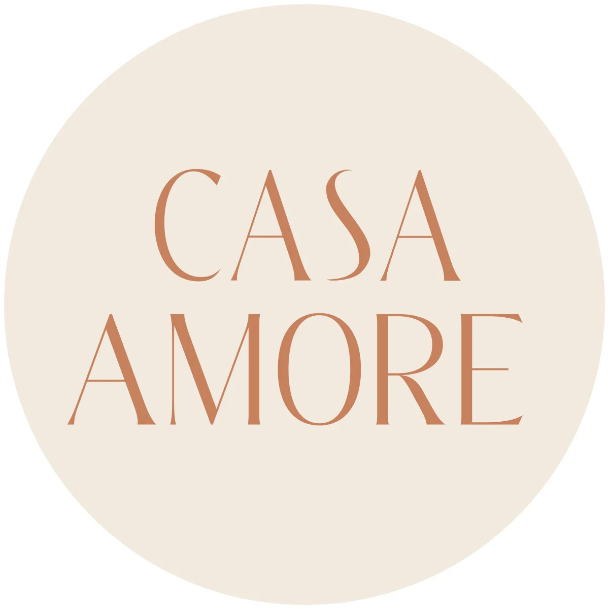 Logo of Casa Amore restaurant with elegant typography