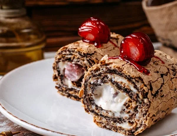 A beautifully arranged plate of gourmet food with vibrant colors.