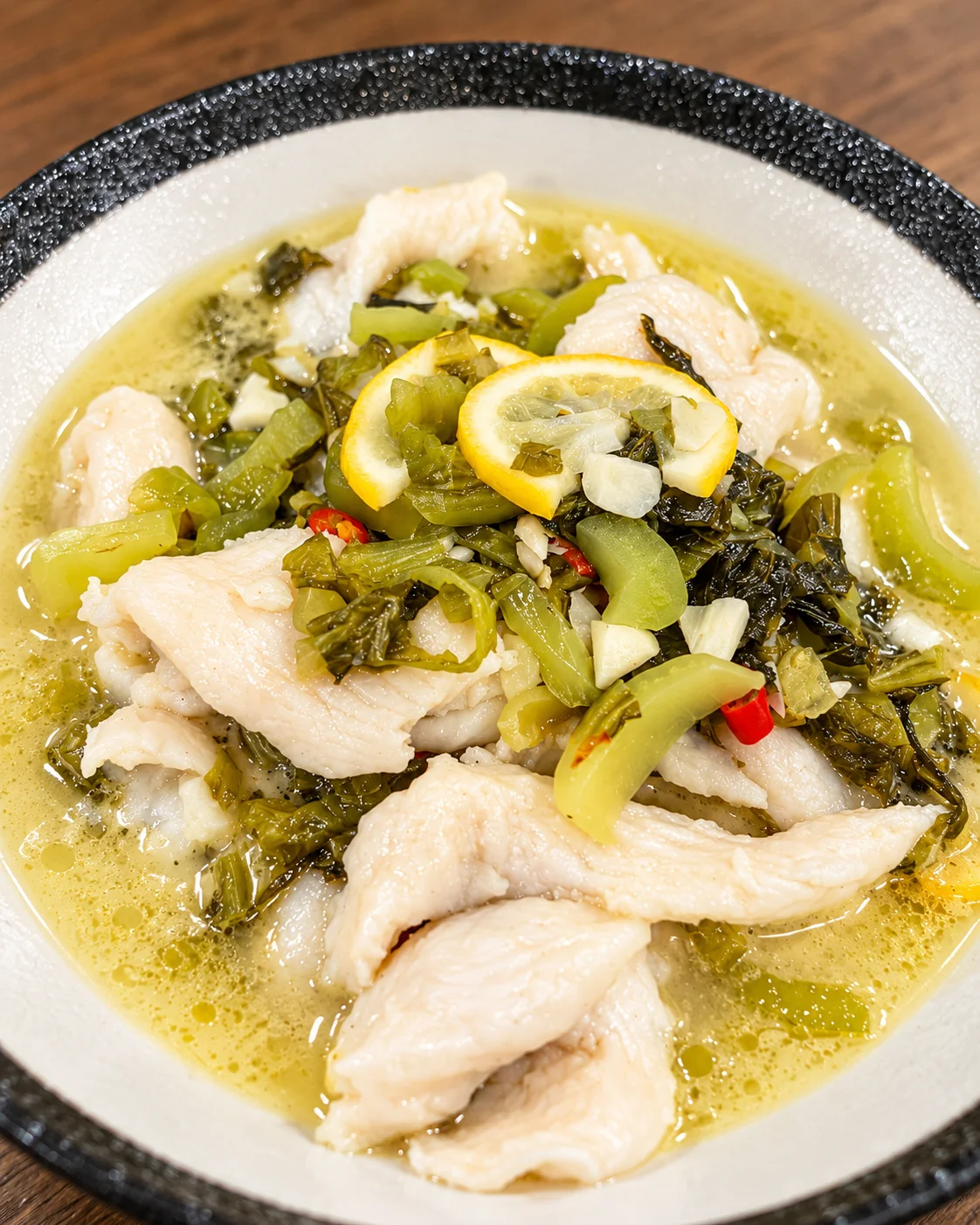 SF6 老坛酸菜鱼 Fish Fillet with Pickled Vegetable Soup  