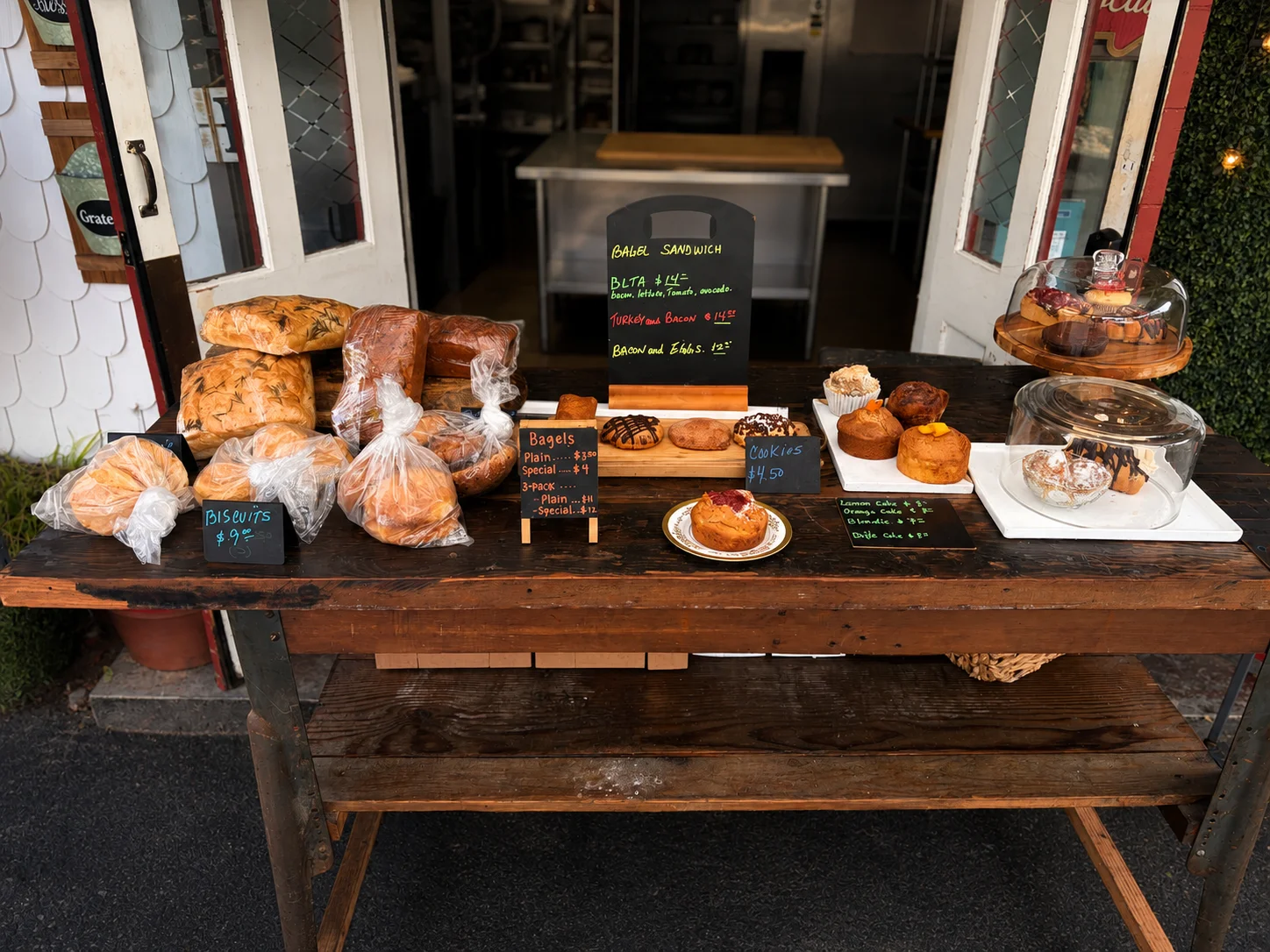 front of bakery