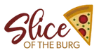 Logo of Slice of the Burg pizza restaurant