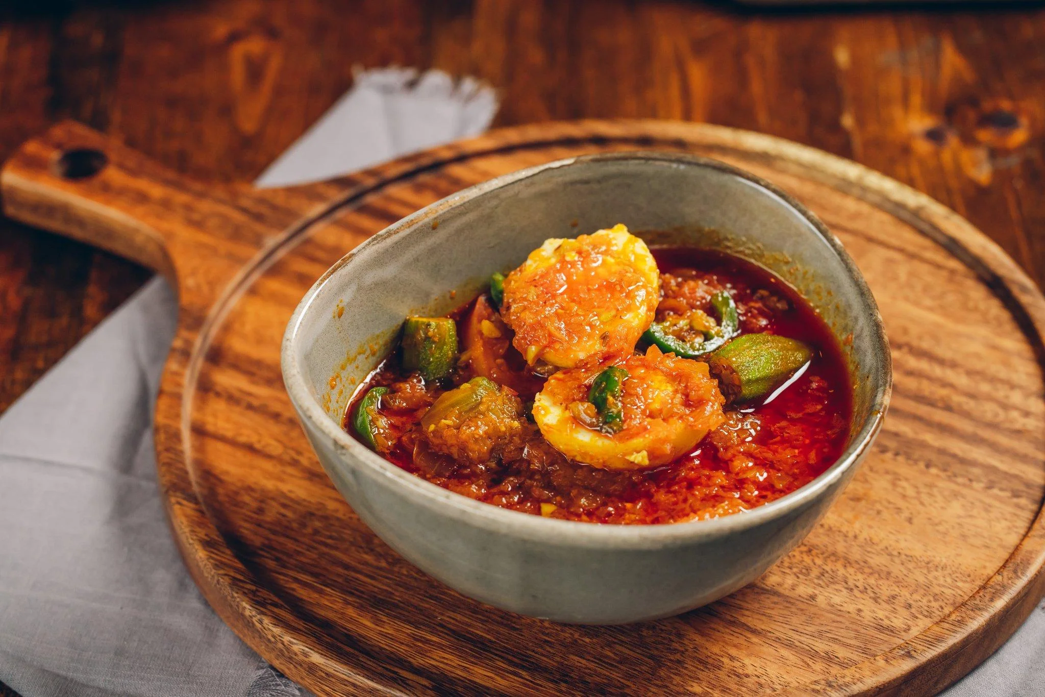 Egg & Okra Curry