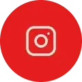 Instagram logo on a red background