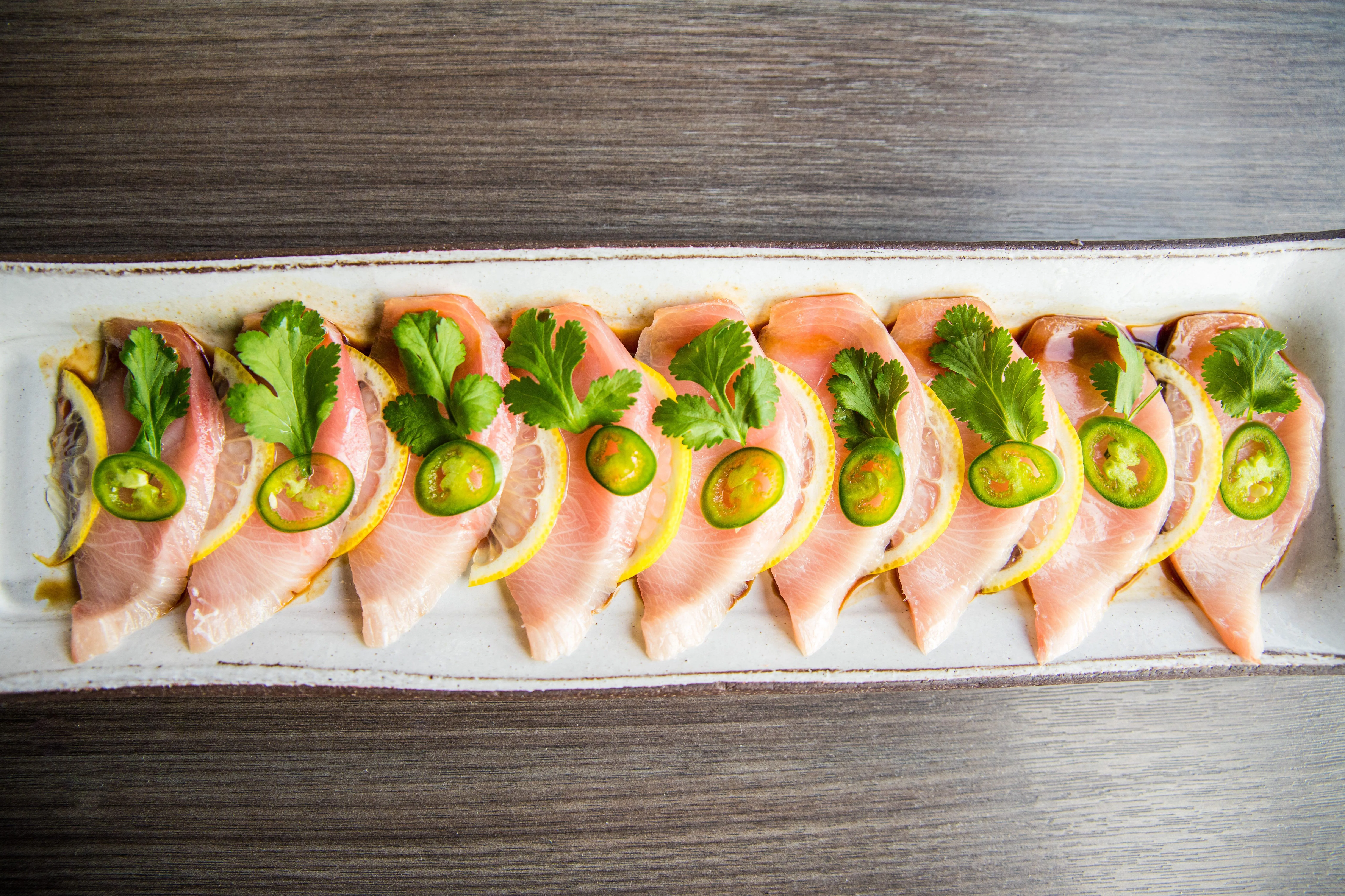 Citrus Chili Yellowtail Sashimi
