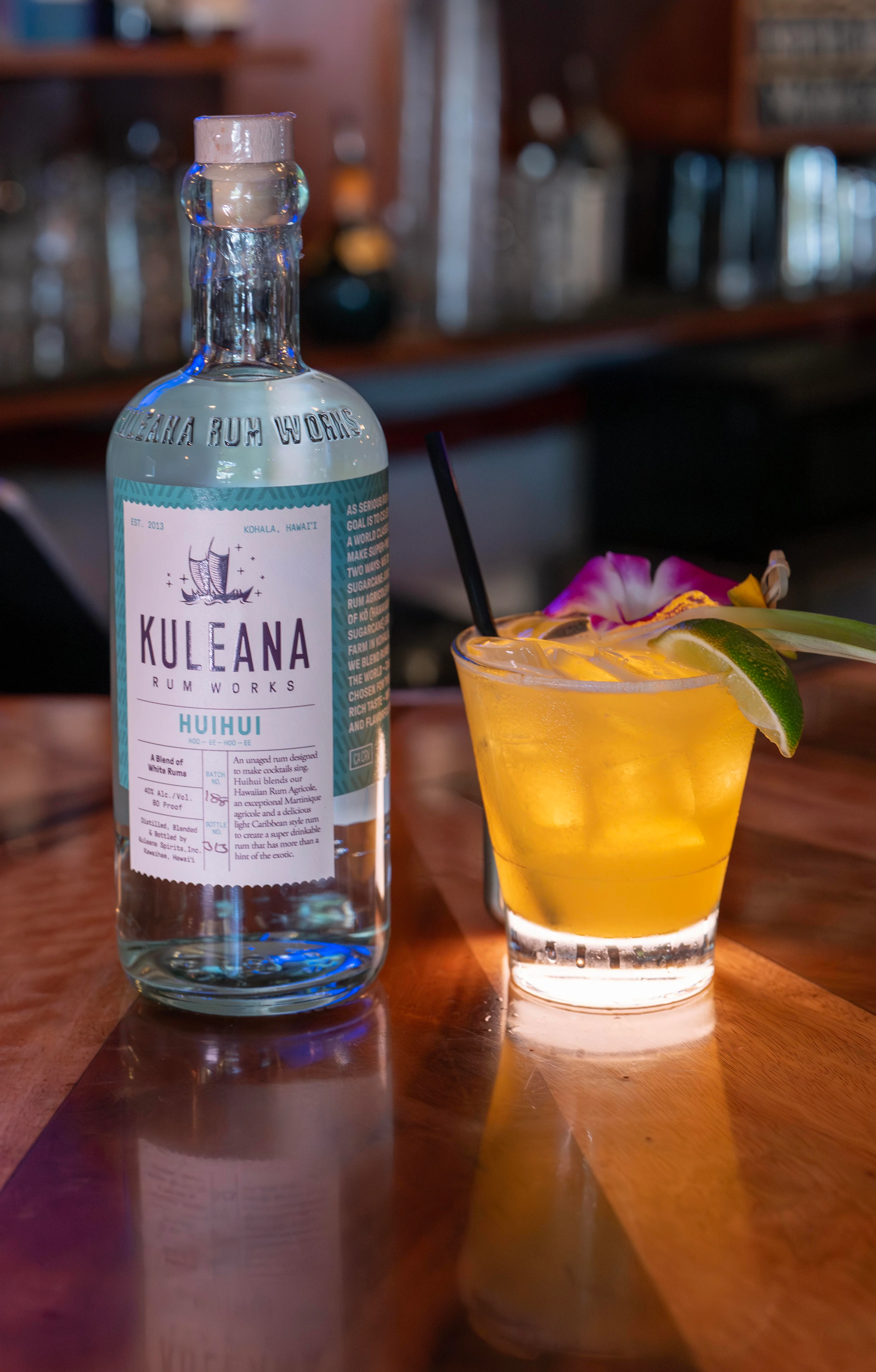 rum cocktail on maui