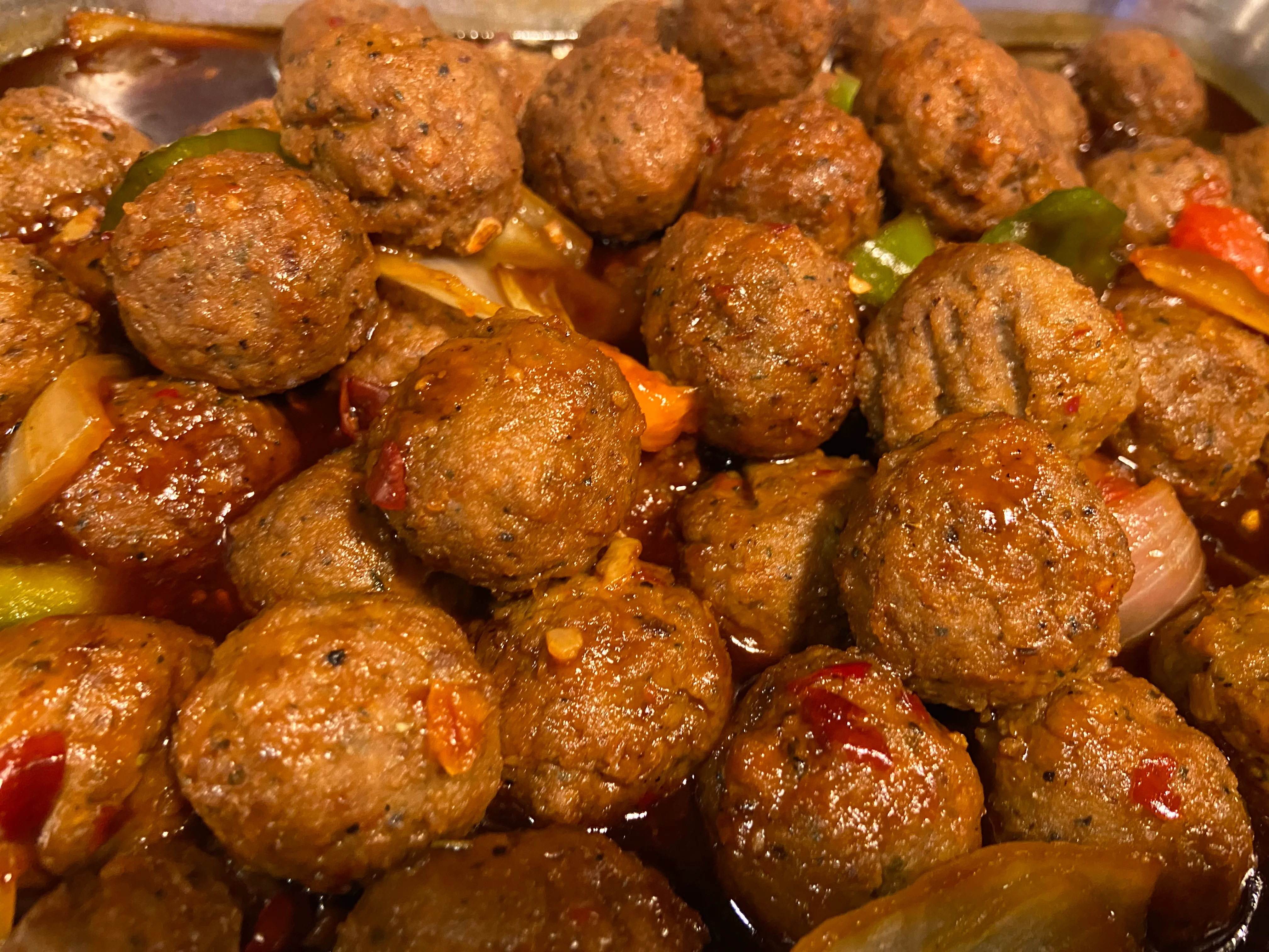 Peppered Beef Meatballs