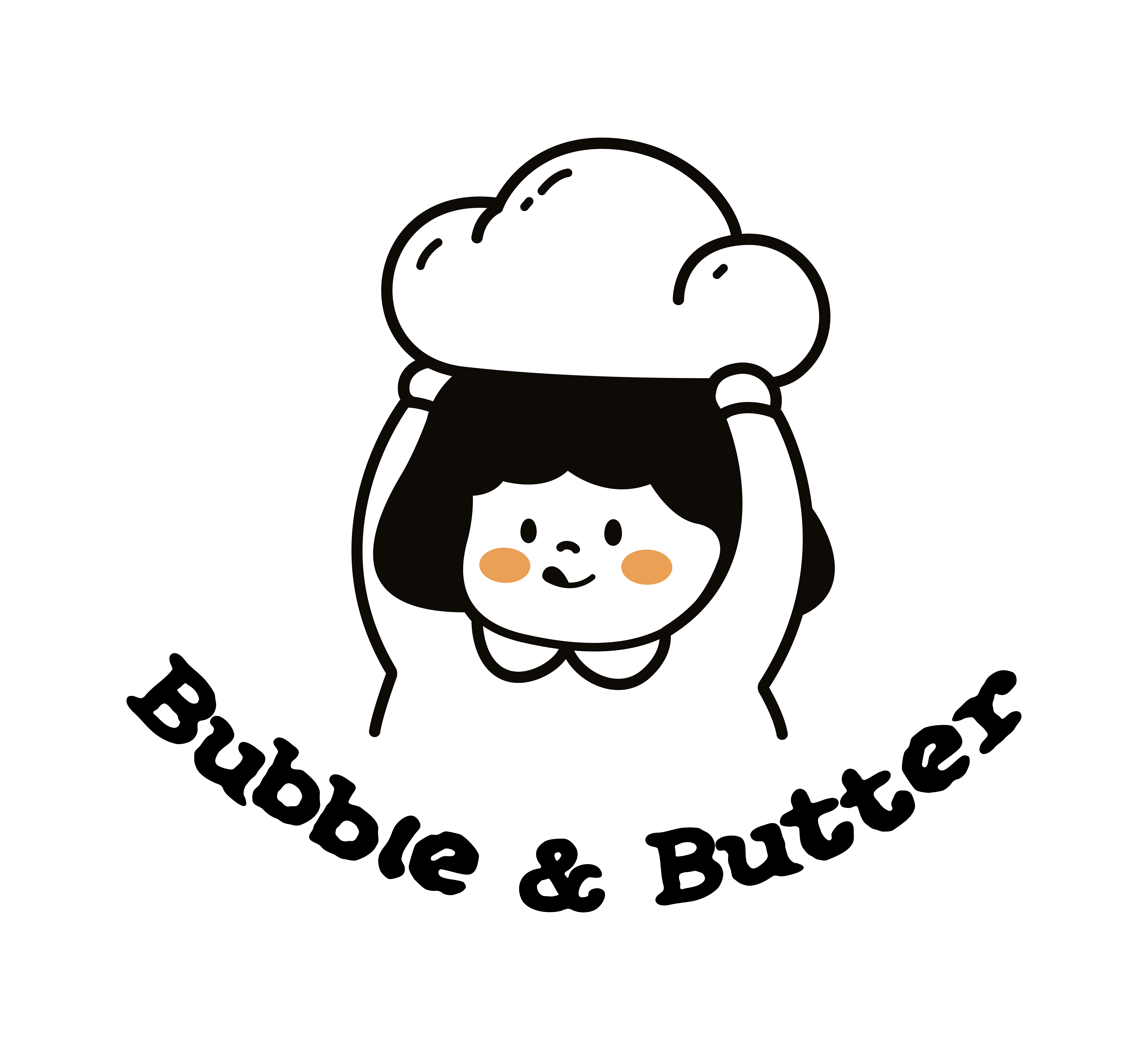 Cute cartoon chef character with a chef's hat