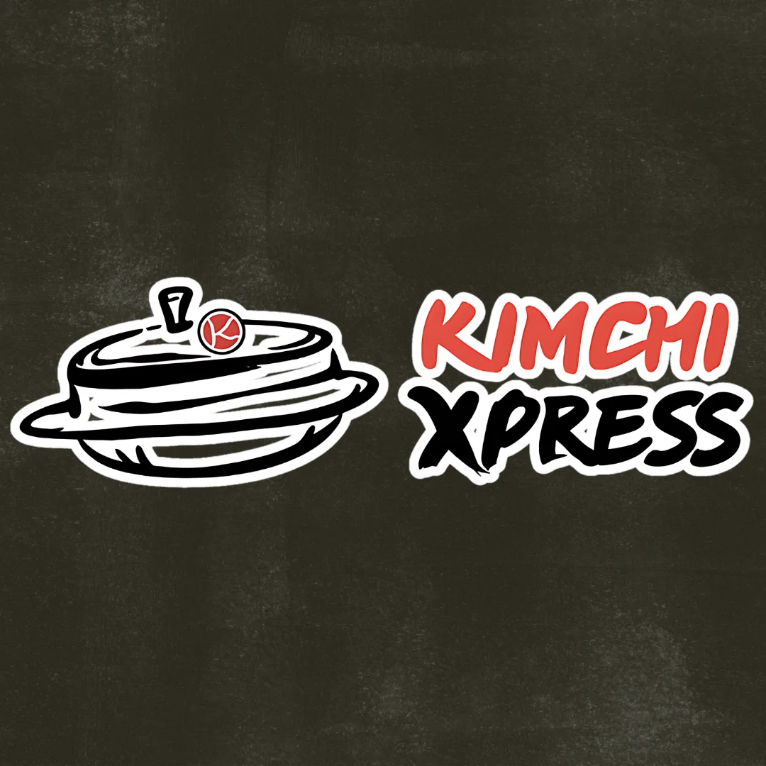 Logo of Kimchi Xpress featuring a pot and stylized text.