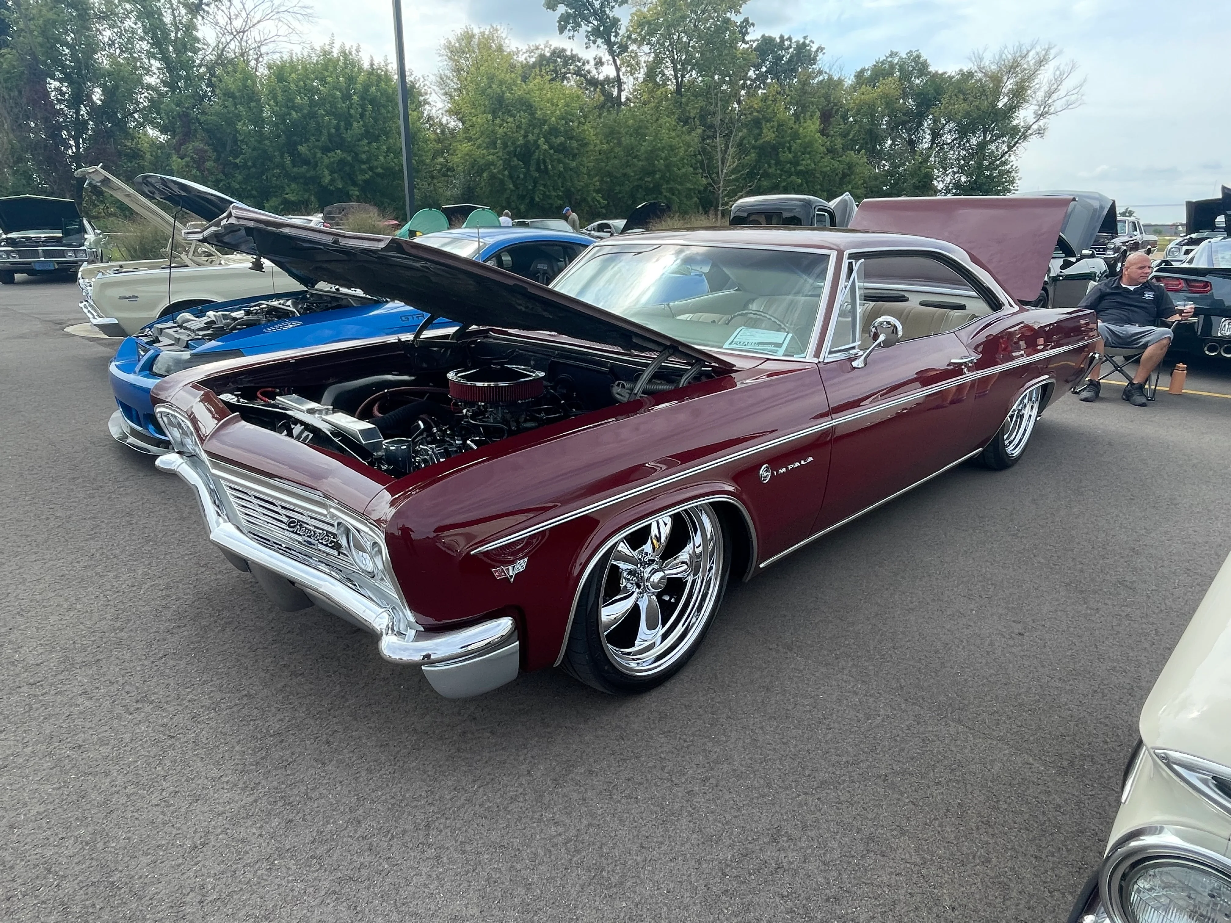 Classic 1960s Chevrolet Impala at a car show