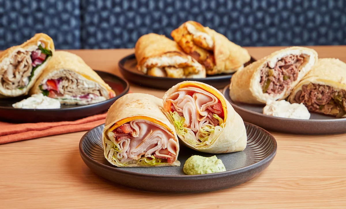 Group shot of a variety of wraps