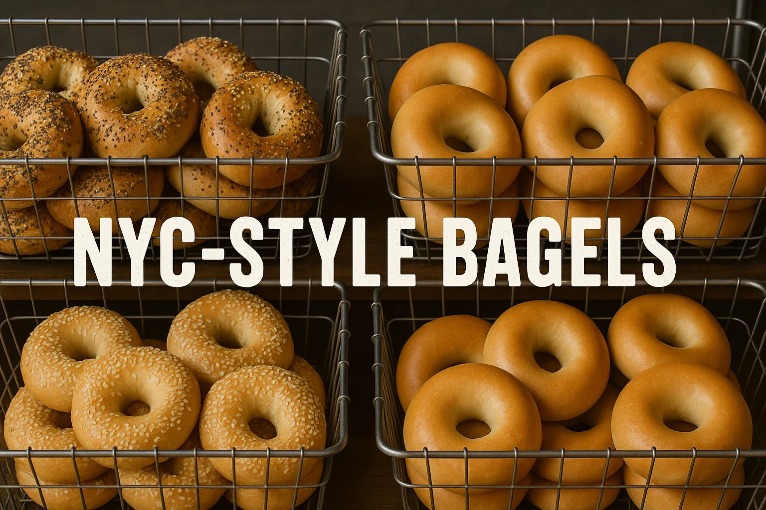 Bagels on a plate
