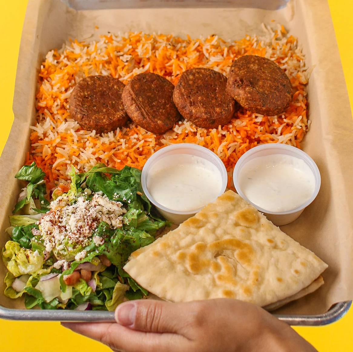 A Falafel Platter by Gyros by Ali