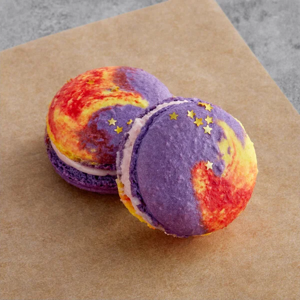 Raspberry & Pineapple Macaron
