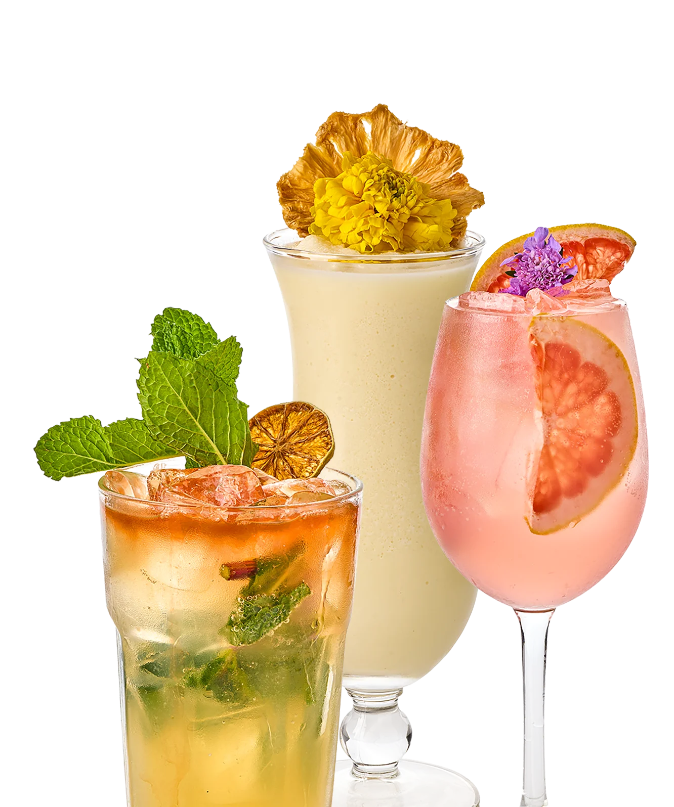 Refreshing cocktails and specialty drinks served at Catrina Querida Mexican restaurant in Doral