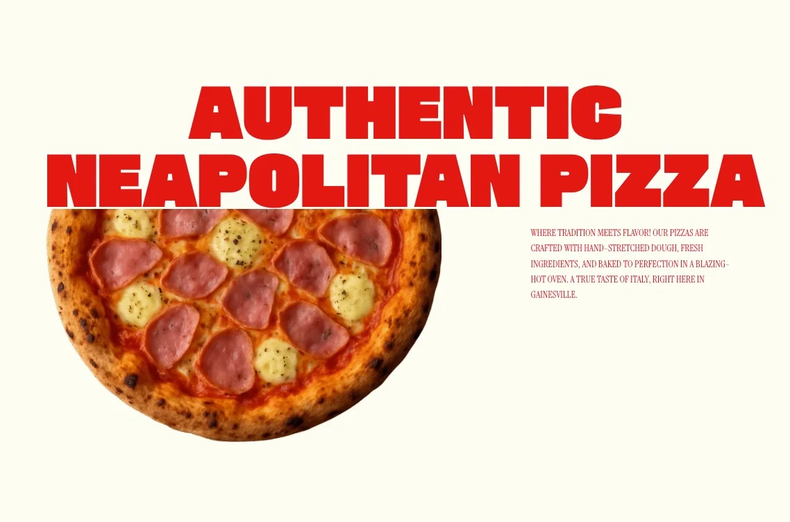 Authentic Neapolitan pizza with pepperoni and mozzarella