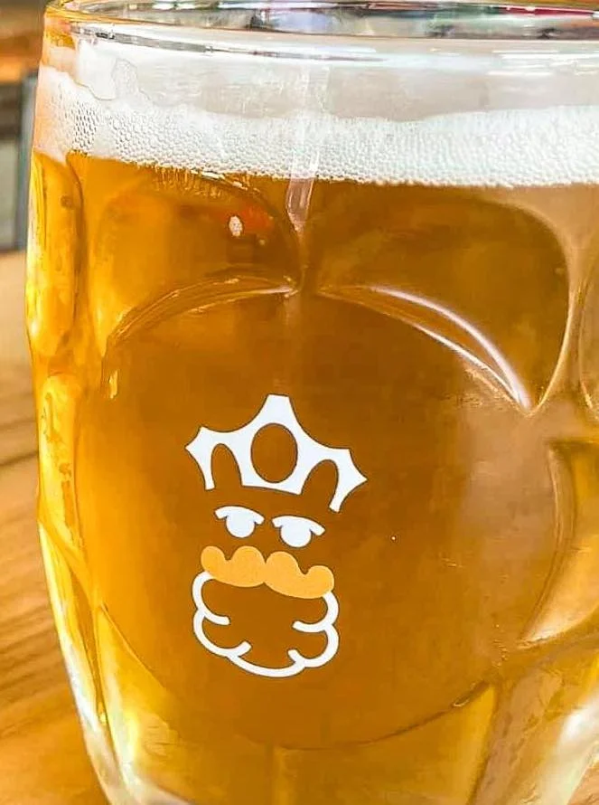 Pint of beer in a glass at King Jugg Brewing Company