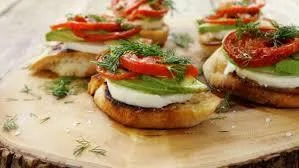 Fresh Mozzarella Crostini