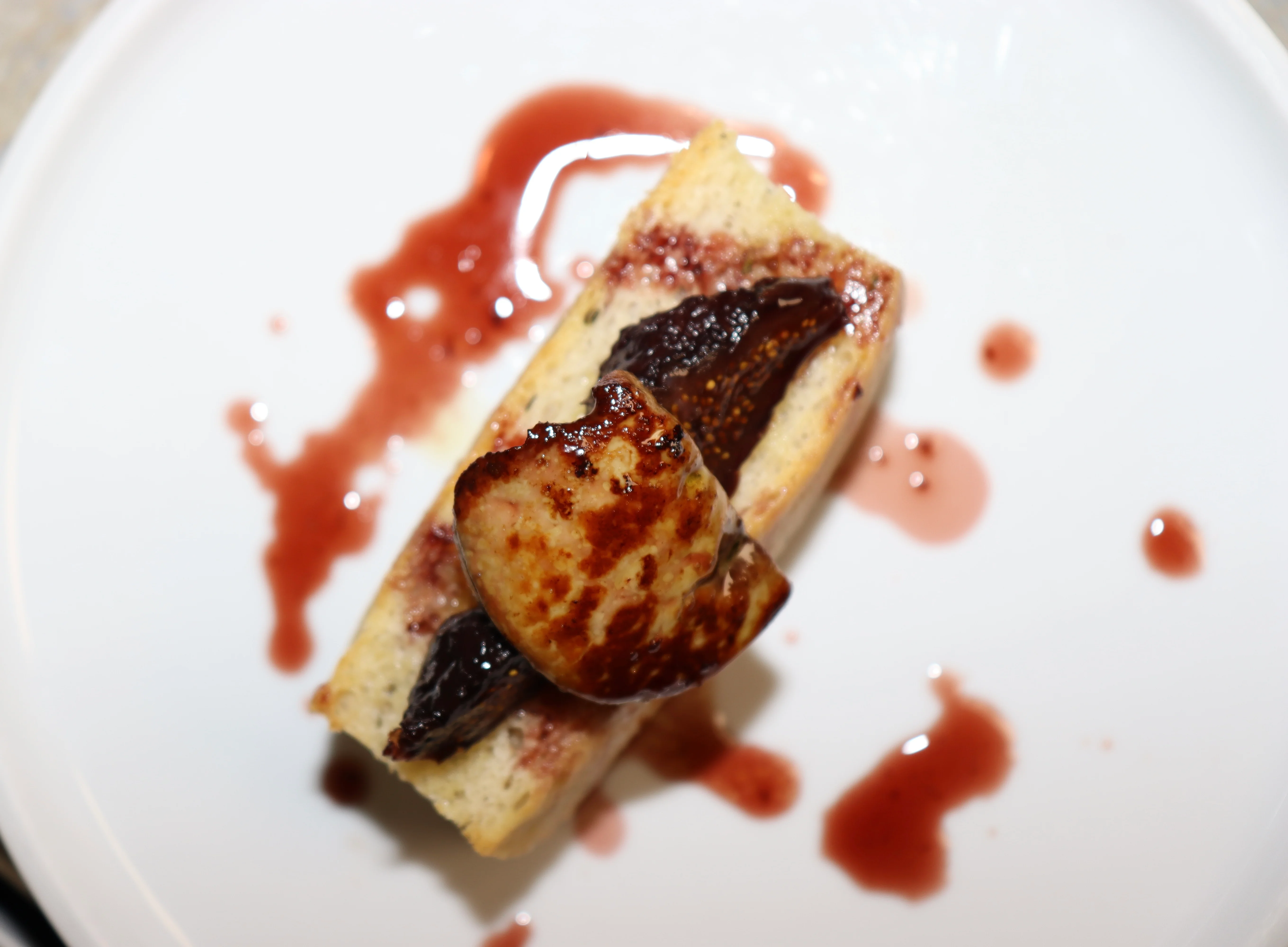 French foie gras terrine with fruit compote