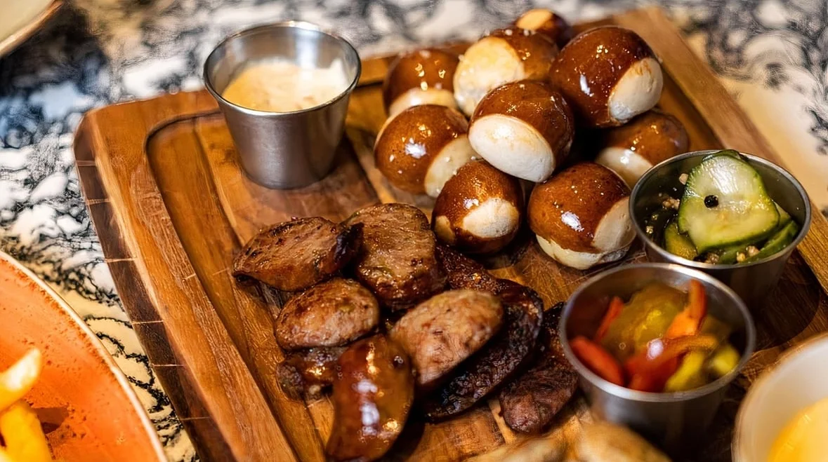 Sausage & Pretzel Board