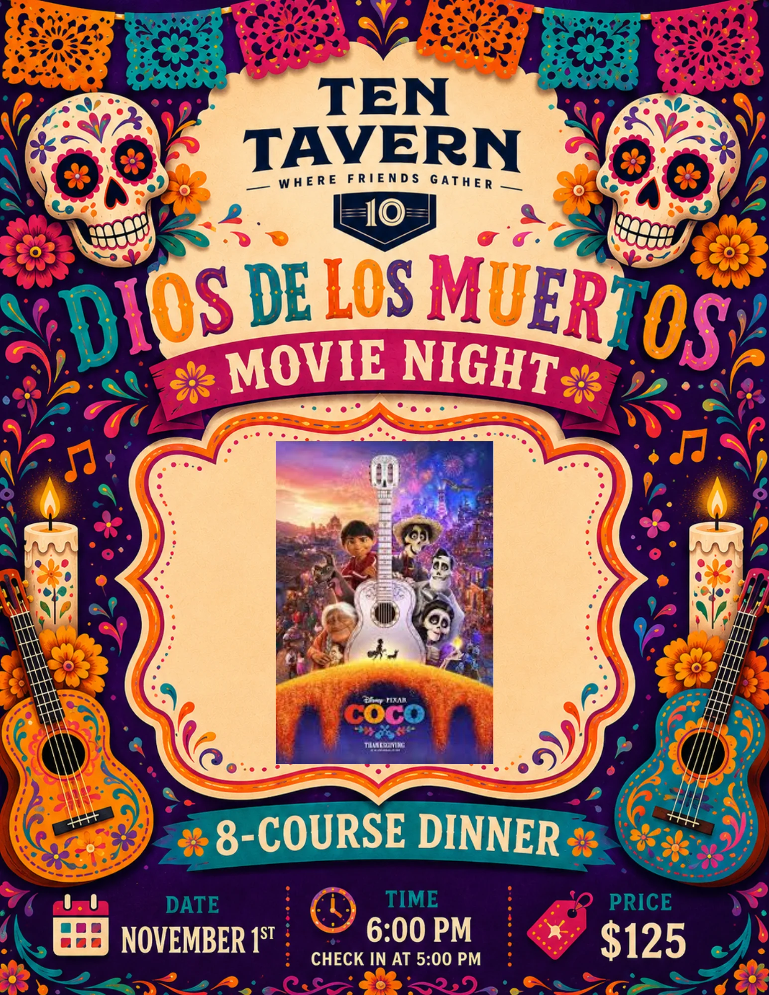 Coco themed dinner night