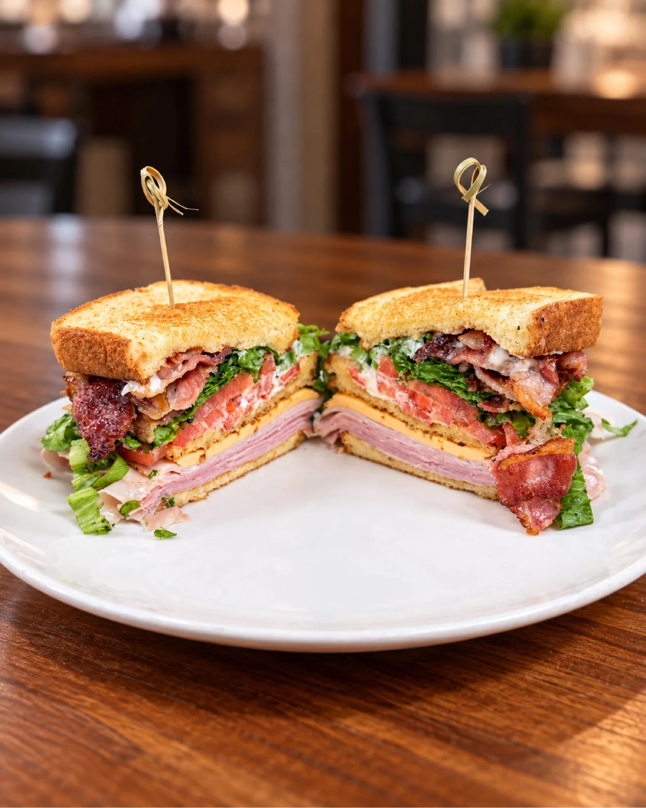 Club sandwich at Marco's Italian Restaurant in Ashland VA
