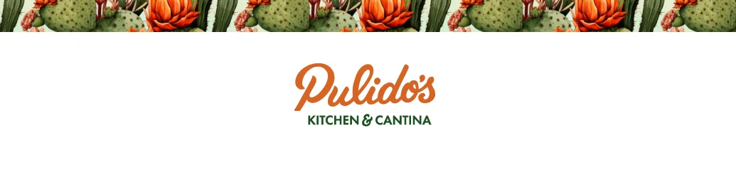 Colorful restaurant logo for Pulido's Kitchen & Cantina