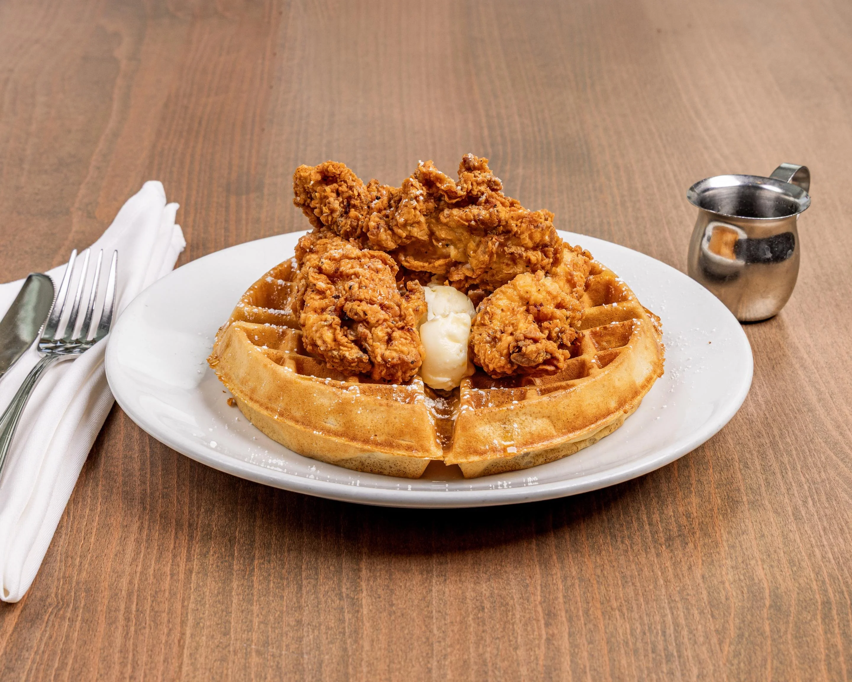Crispy Chicken & Waffle Plate