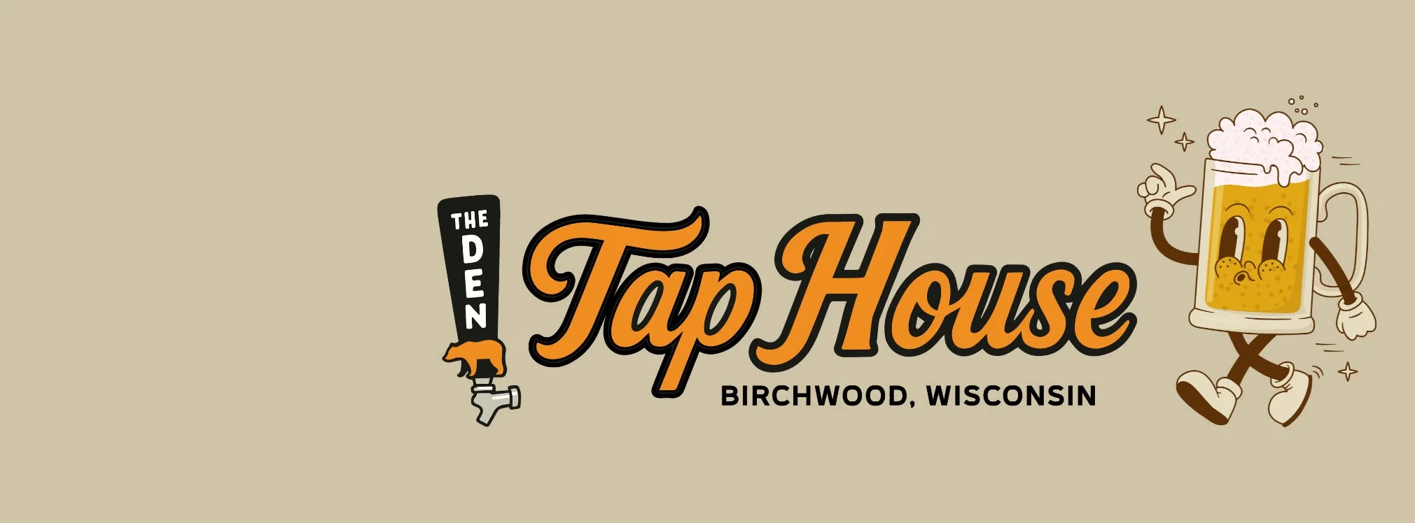 Logo of The Den Tap House in Birchwood, Wisconsin