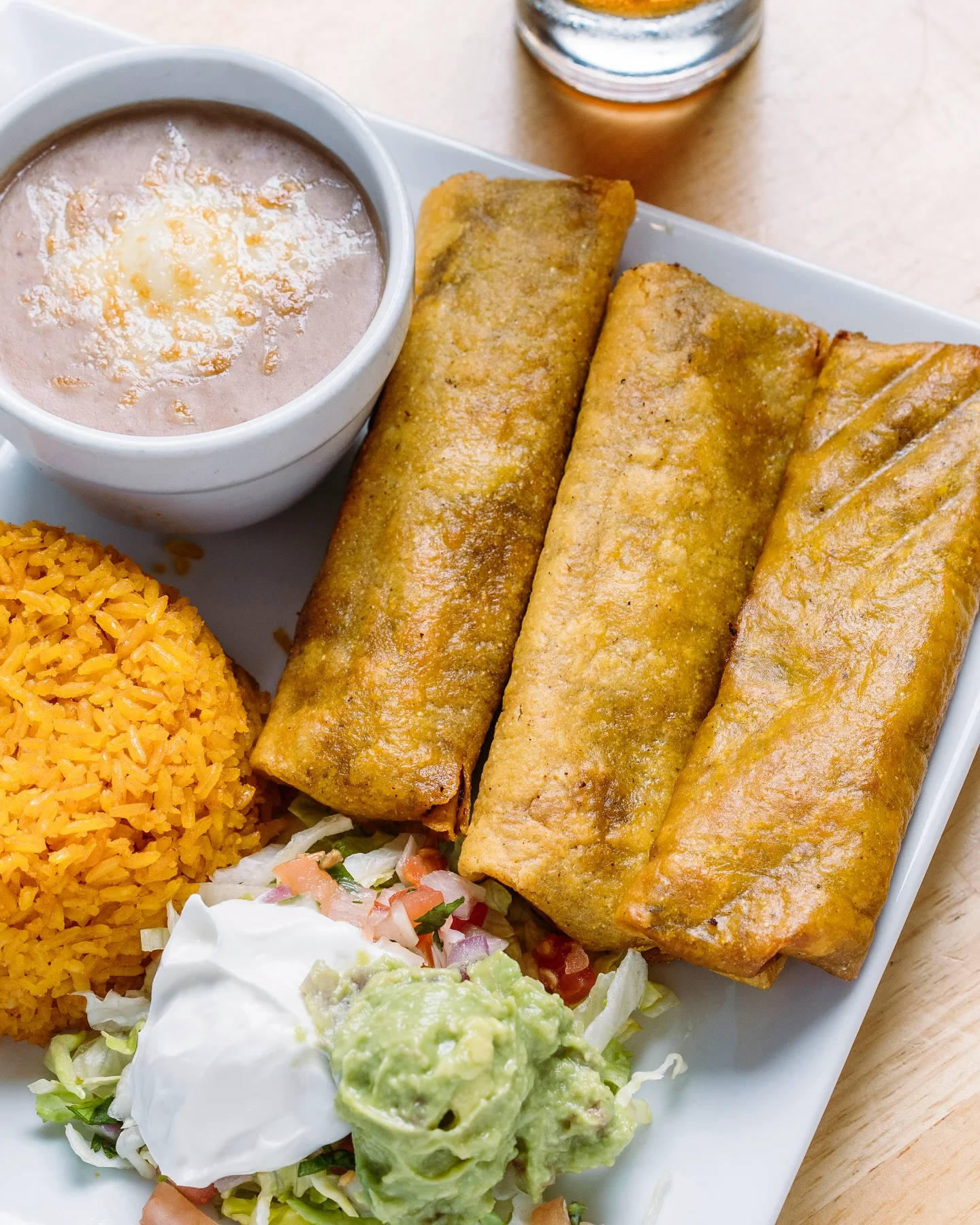 hand-made Mexican Flautas