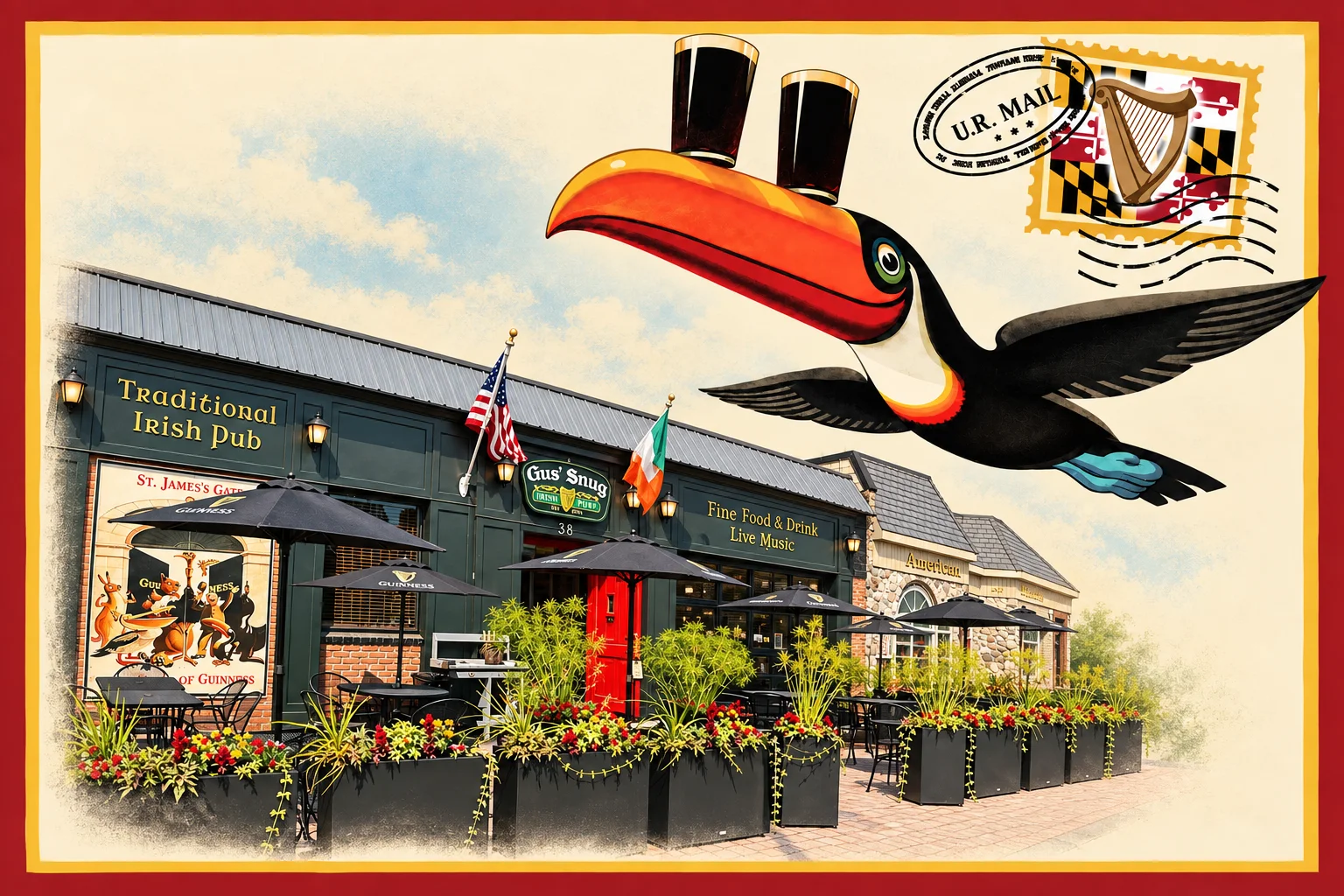 Gus' Snug Irish Pub, Authentic Irish Pub, Downtown Clawson
