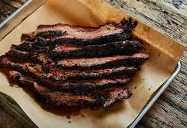 Smoked Texas brisket served on butcher paper
