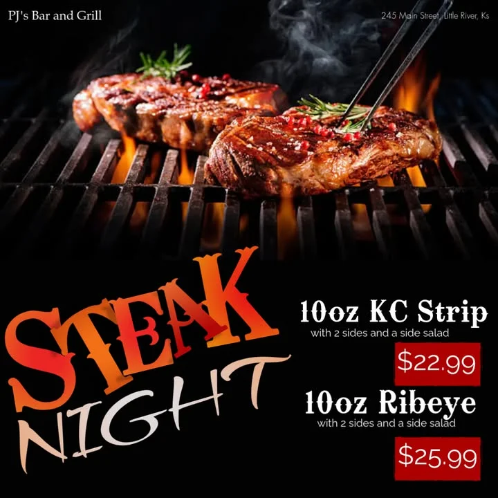 Grilled KC strip steak on a barbecue grill