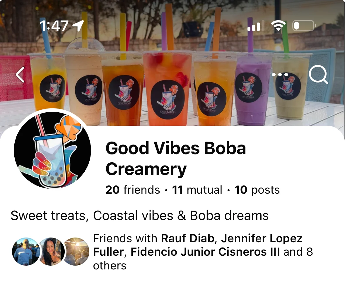 Colorful boba drinks in clear cups with vibrant straws