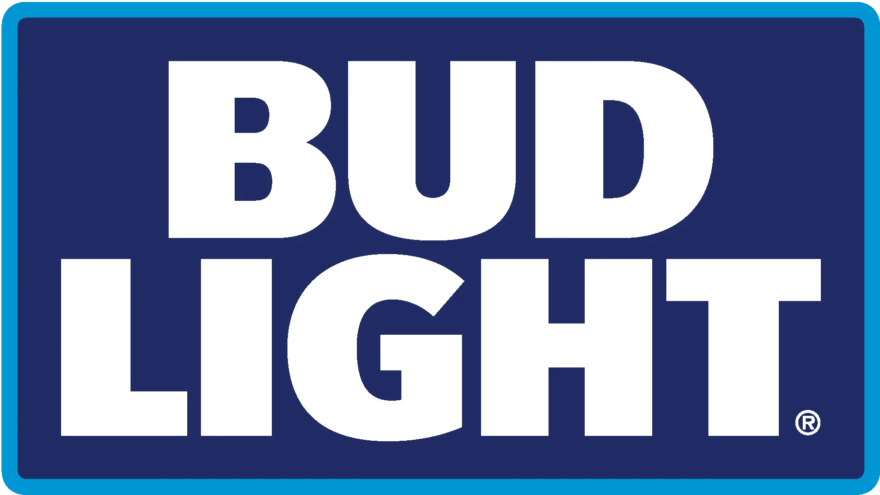 Bud Light logo on a blue background