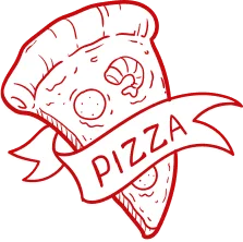 Slice of classic pepperoni pizza with a crispy crust