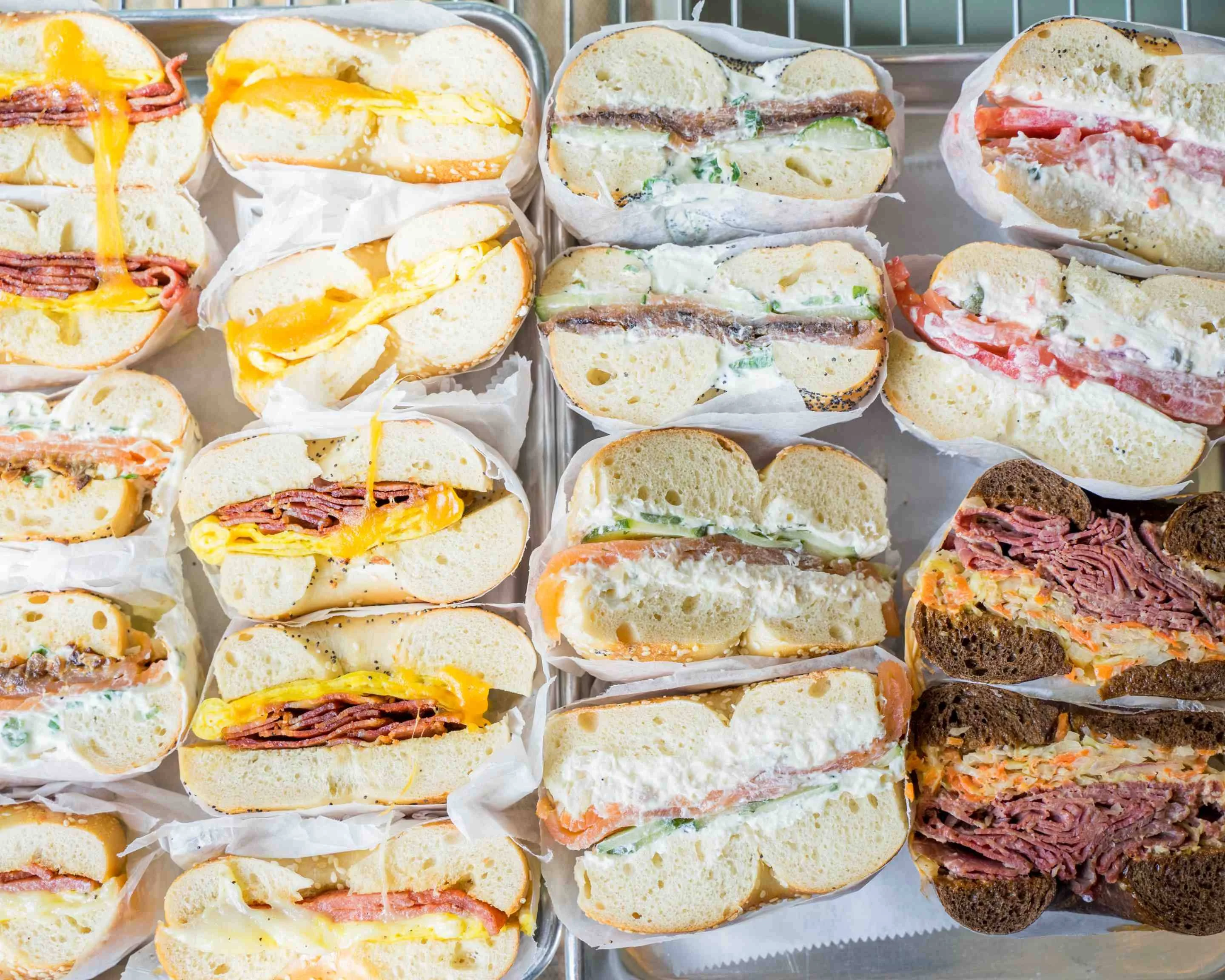 Catering breakfast sandwiches for events, offices and meetings
