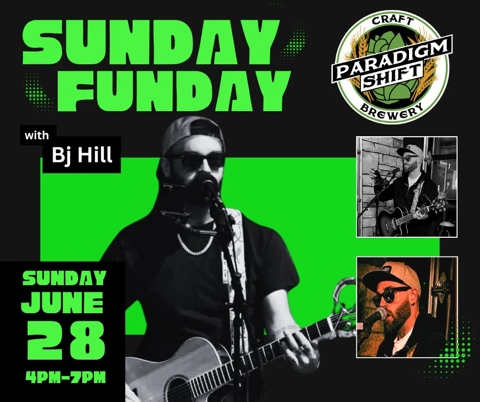 Live music event at Paradigm Shift Brewery featuring Josie McGee