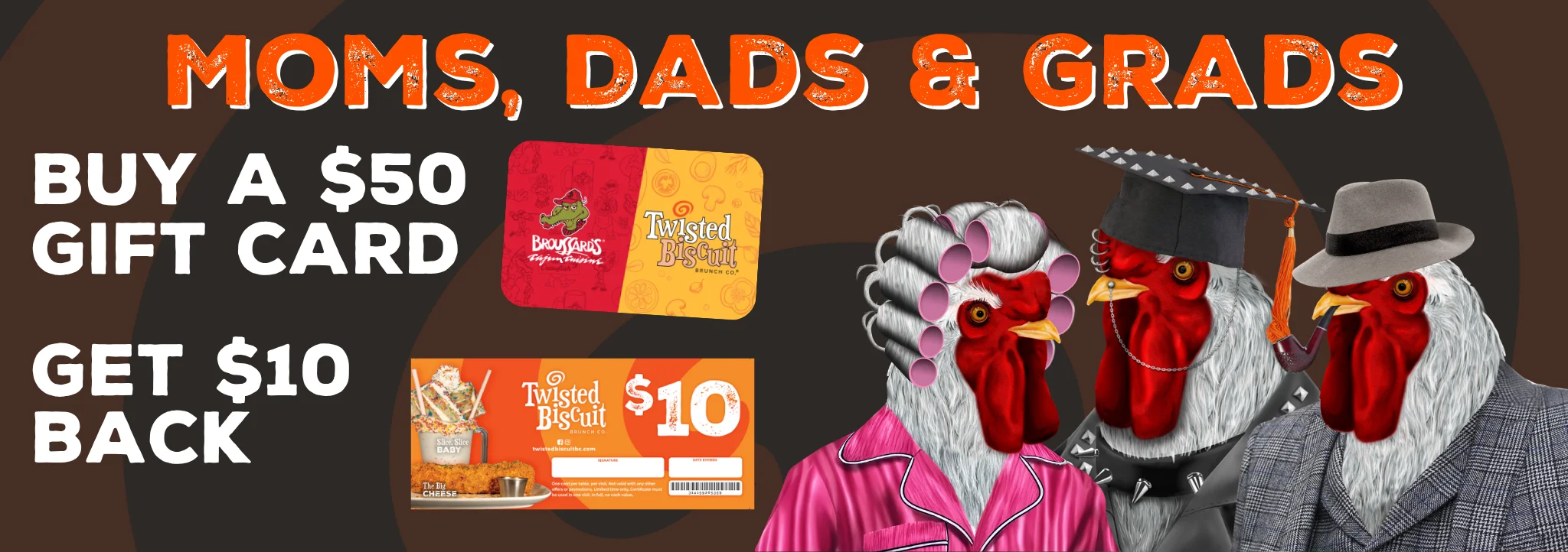 Buy a $50 gift card get $5 back promotion