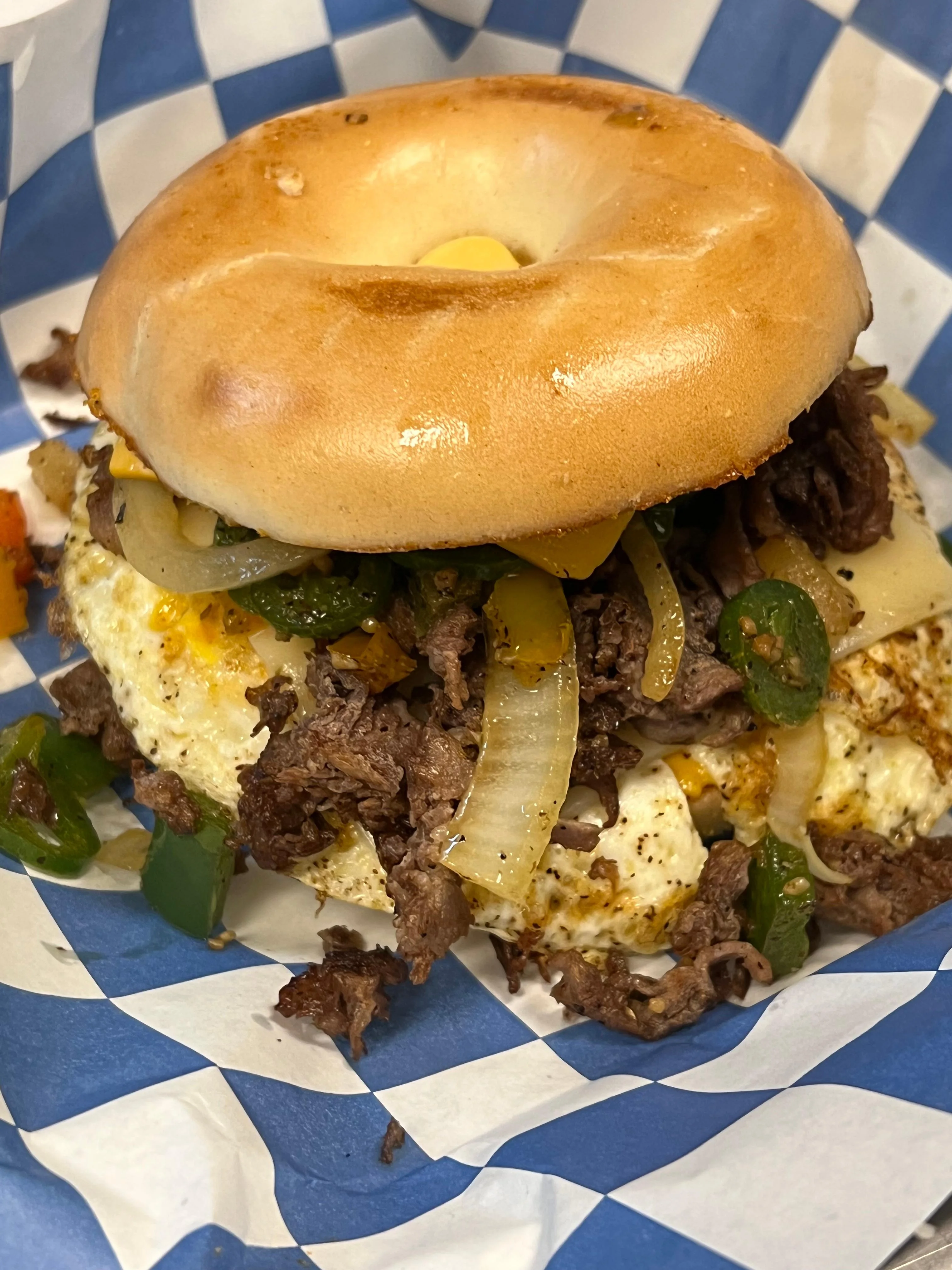 Steak & Sausage Bagel