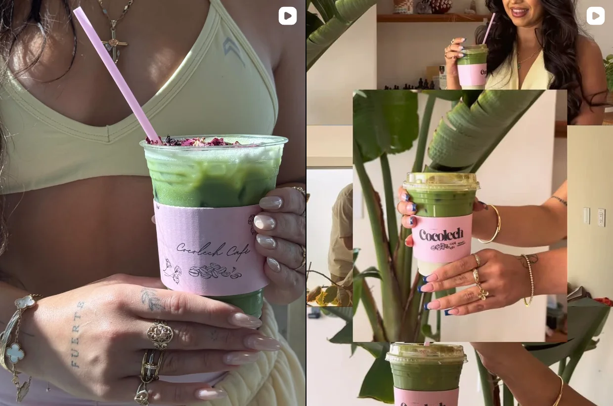 Refreshing green smoothie from Cocolech Cafe