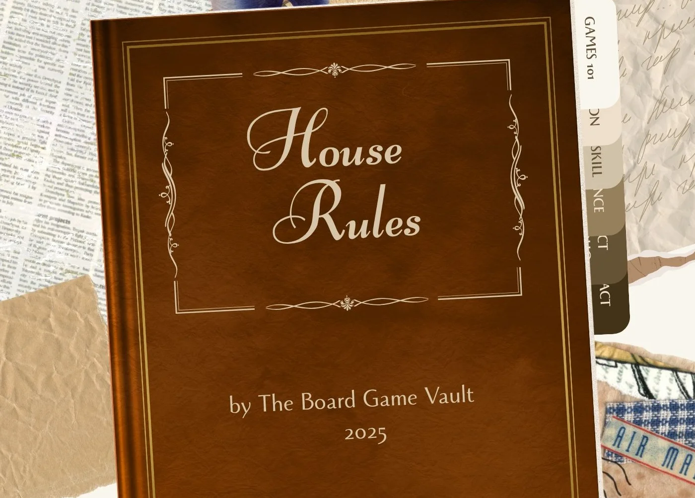 Cover of 'House Rules' board game book by The Board Game Vault